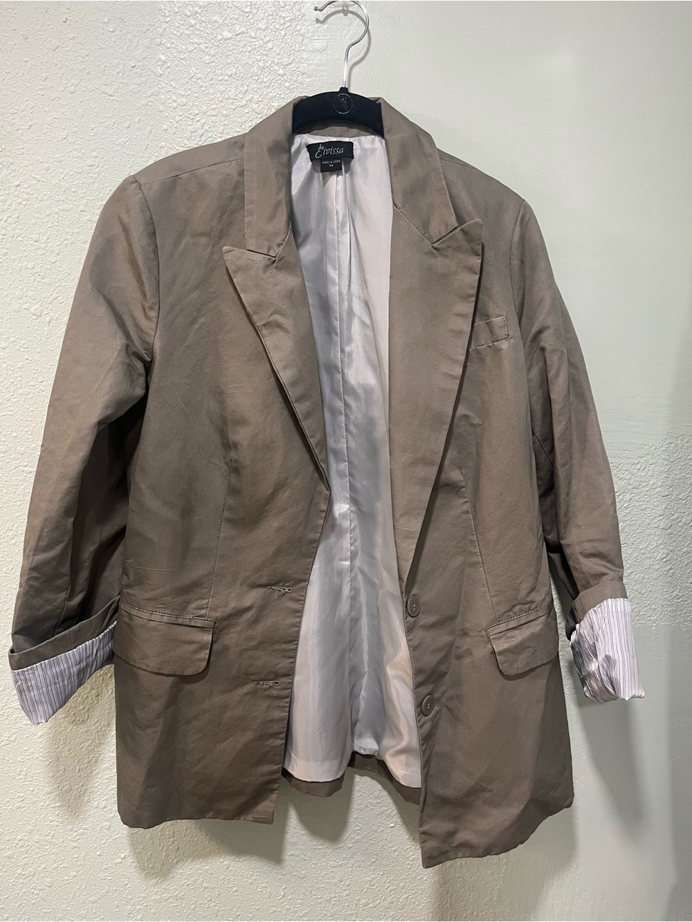 Evereve Women's Taupe Lightweight Blazer